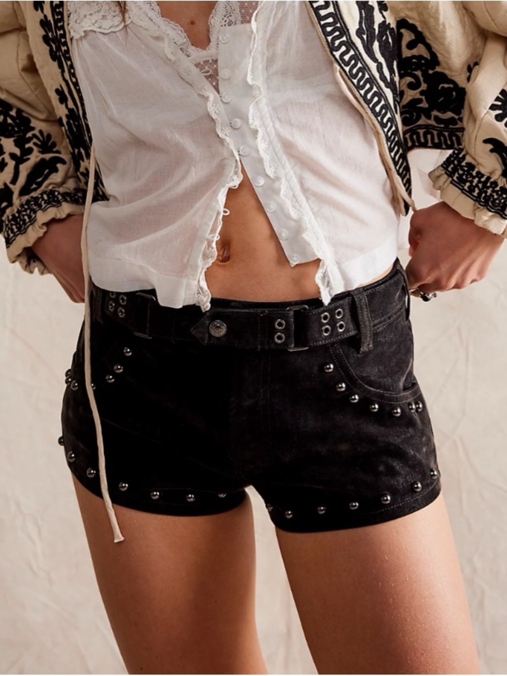 We The Free Cool Kid Suede Micro Short